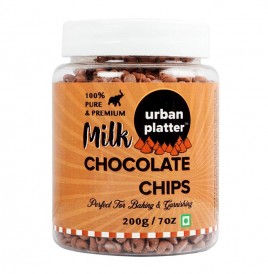 Urban Platter Milk Chocolate Chips   Plastic Jar  200 grams